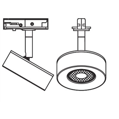 Tracklight Spot Beam 4.8W 830 White