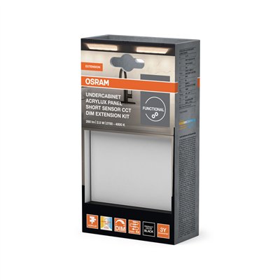 Undercabinet Acrylux Panel Short 2.5W CCT DIM Extension