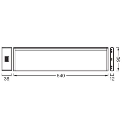 Undercabinet Lineaflex 540 mm 8.5W CCT DIM Starter kit