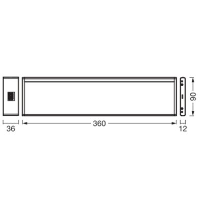 Undercabinet Lineaflex 360 mm 5.2W CCT DIM Starter Kit