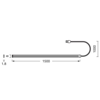 USB Flex Strips COB Type A 1.5M 830