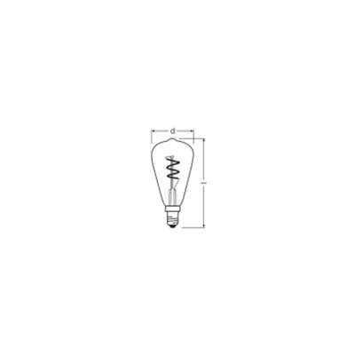 Vintage 1906 LED CLASSIC EDISON DIM 2.8W 822 Gold E14