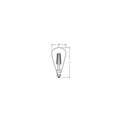 Vintage 1906 LED CLASSIC EDISON DIM 4.8W 822 Gold E14