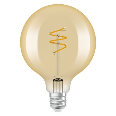 Vintage 1906 LED CLASSIC SLIM FILAMENT Globe DIMMABLE 4.9W 927 Gold E27