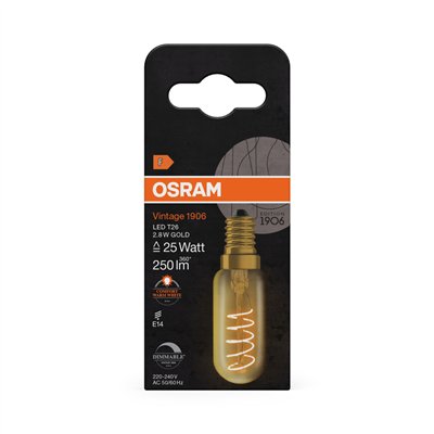 Vintage 1906 LED Special Shapes Dimmable 2.8W 822 Gold E14