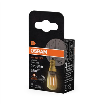 Vintage 1906 LED Special Shapes Dimmable 2.8W 822 Gold E14