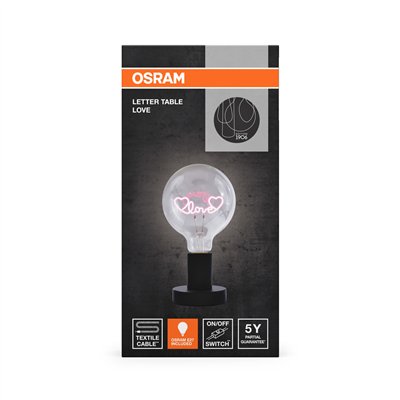 Vintage 1906 Letter Table Love 1.2W E27