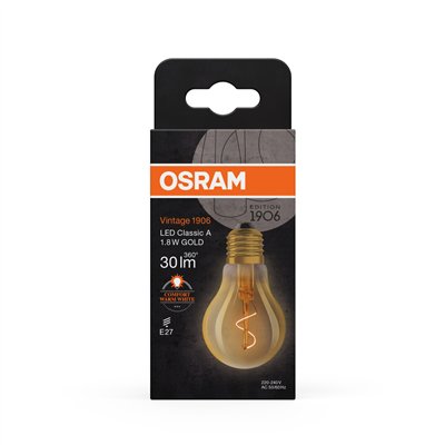 Vintage 1906® LED CLASSIC A 1.8W 822 Gold E27