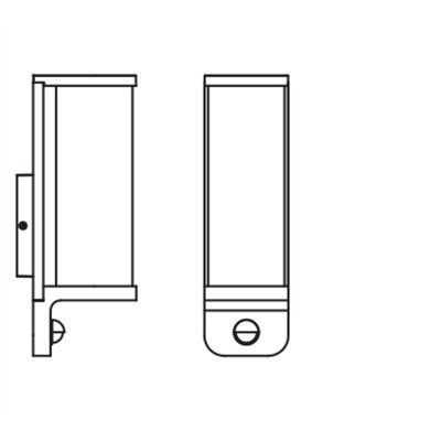 ENDURA CLASSIC TUBULAR Wall Sensor E27 IP44 Dark Grey