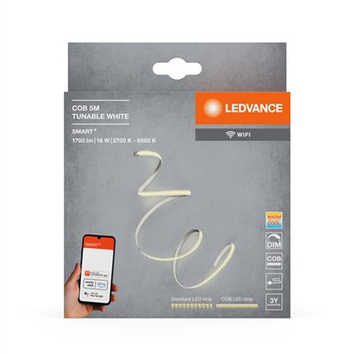 SMART+ WIFI COB TUNABLE WHITE 5M TW Remote Control