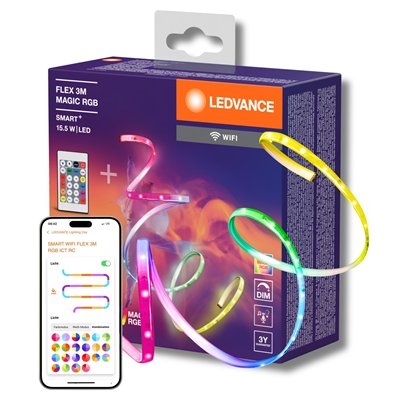 SMART+ WIFI MAGIC RGB FLEX WITH REMOTE CONTROL 3M + RC