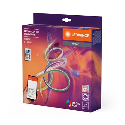 SMART+ WIFI NEON FLEX MAGIC RGB 5M Magic RGB Remote Control