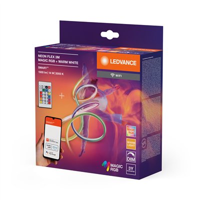 SMART+ WIFI NEON FLEX MAGIC RGB + TUNABLE WHITE 3M Magic RGB 830 Remote Control