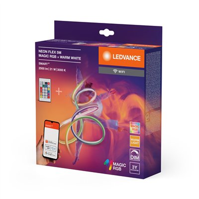 SMART+ WIFI NEON FLEX MAGIC RGB + TUNABLE WHITE 5M Magic RGB 830 Remote Control