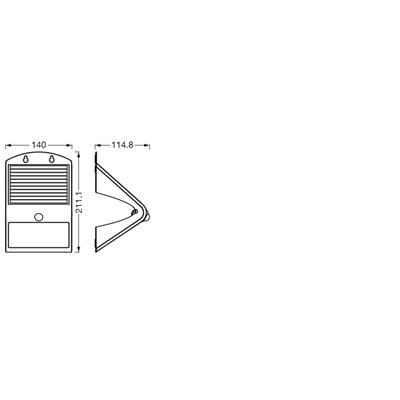 ENDURA Flood  Solar Butterfly Solar Sensor 4W