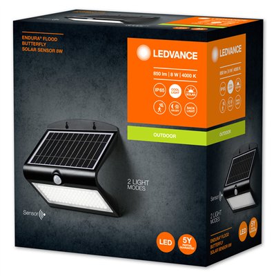 ENDURA Flood  Solar Butterfly Solar Sensor 8W