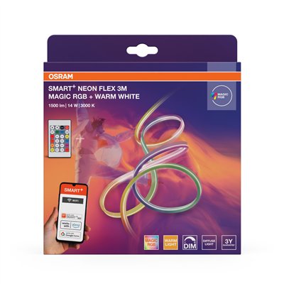 SMART+ WIFI Neon Flex Strips Magic RGB + Warm White 3M Magic RGB 830 Remote Control