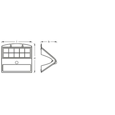 ENDURA Flood  Solar Butterfly Solar Sensor 8W