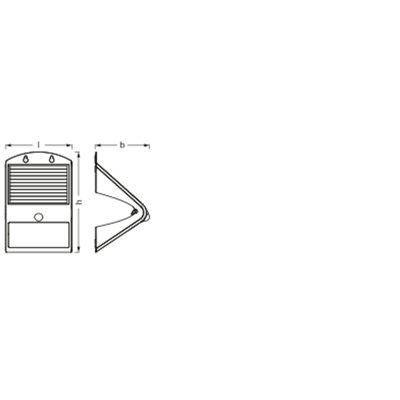 ENDURA Flood  Solar Butterfly Solar Sensor 4W