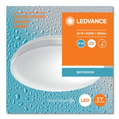 CEILING ROUND IP44 SENSOR 325 SEN 24W 840 IP44
