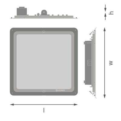 CANOPY COMPACT 95W 840 IP66 DIM