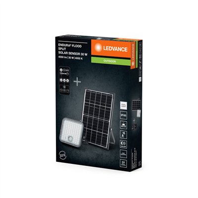 ENDURA FLOOD SPLIT SOLAR SENSOR 30W 840 Remote control