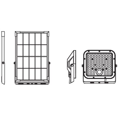 ENDURA FLOOD SPLIT SOLAR SENSOR 30W 840 Remote control