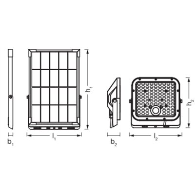 ENDURA FLOOD SPLIT SOLAR SENSOR 30W 840 Remote control