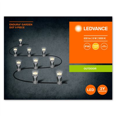 ENDURA GARDEN DOT 9 Dots 3000K