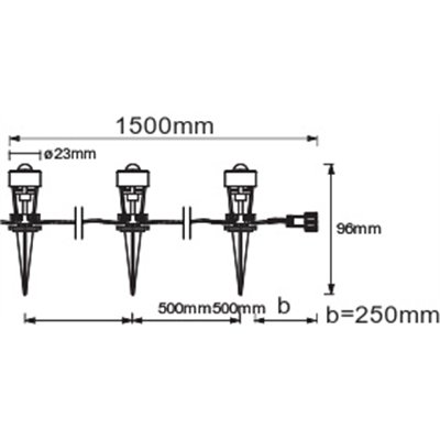 ENDURA GARDEN DOT 3 Dots Extension 3000K