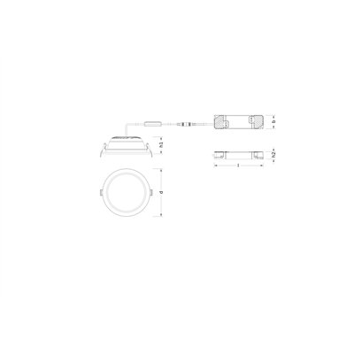 DOWNLIGHT COMFORT DALI OPAL DA D150 P 18W ML 93040 OP WT
