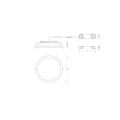 DOWNLIGHT COMFORT DALI OPAL DA D250 P 42W ML 93040 OP WT