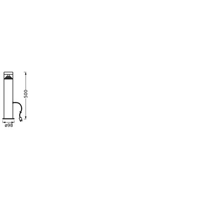 Endura Hybrid Bollard Orion 50cm 2W Stainless Steel