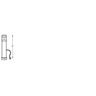 Endura Hybrid Bollard Hagen 48cm 4W Stainless Steel