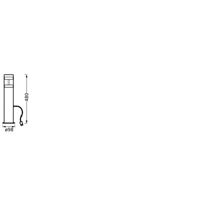 Endura Hybrid Bollard Hagen 48cm 4W Stainless Steel