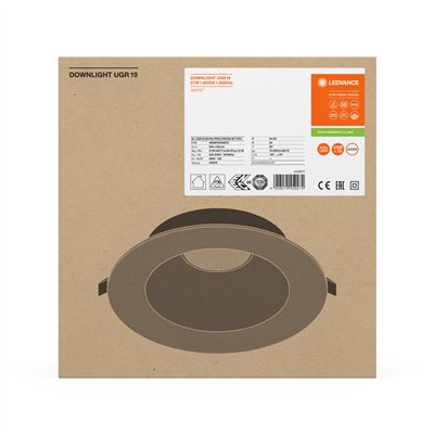 DOWNLIGHT UGR19 DN195 21 W 840 WT IP54