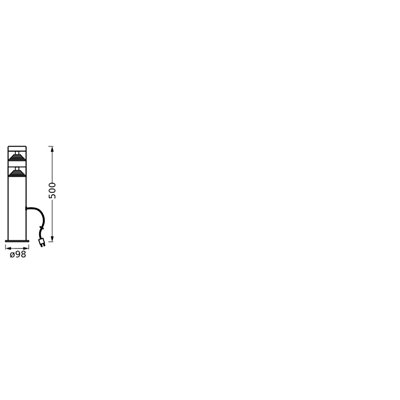 Endura Hybrid Bollard Orion Double 50cm 4W Stainless Steel