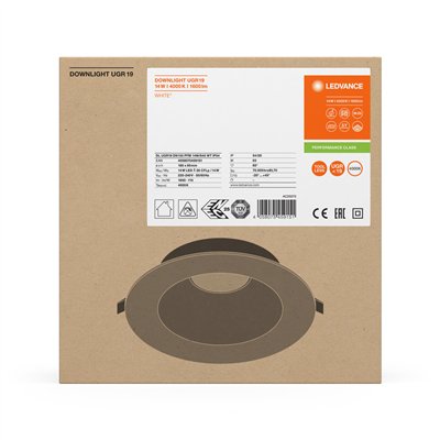 DOWNLIGHT UGR19 DN155 14 W 840 WT IP54