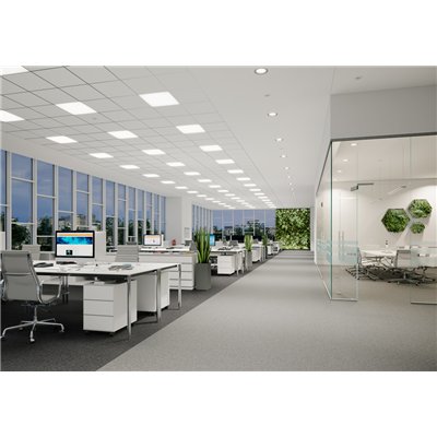 DOWNLIGHT UGR19 DALI DN155 14 W 840 WT IP54 DALI