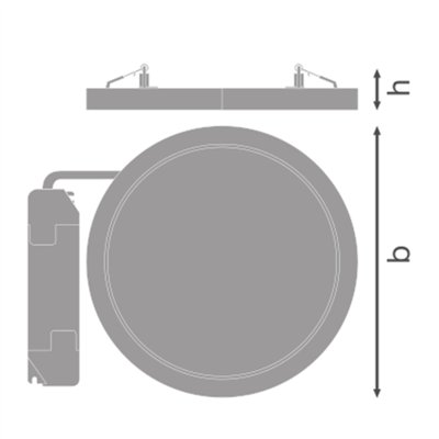 DOWNLIGHT UNIVERSAL DALI D300 V 22W ML 83040 WT