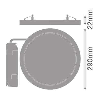 DOWNLIGHT UNIVERSAL DALI D300 V 22W ML 83040 WT