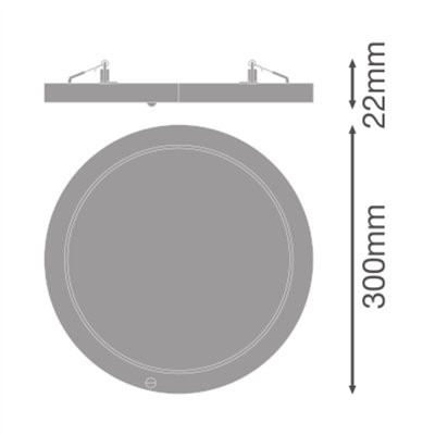 DOWNLIGHT UNIVERSAL SENSOR D300 V 23W ML 83040 WT