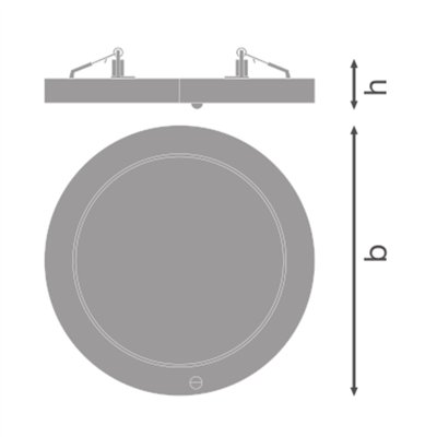 DOWNLIGHT UNIVERSAL SENSOR D200 V 18W ML 83040 WT