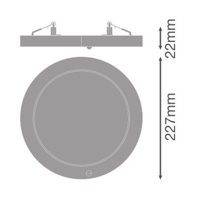 DOWNLIGHT UNIVERSAL SENSOR D200 V 18W ML 83040 WT