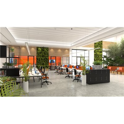 LINEAR INDIVILED DIRECT 1200 DALI ASYMMETRIC 1200 P 40W 940 DA ASY WT