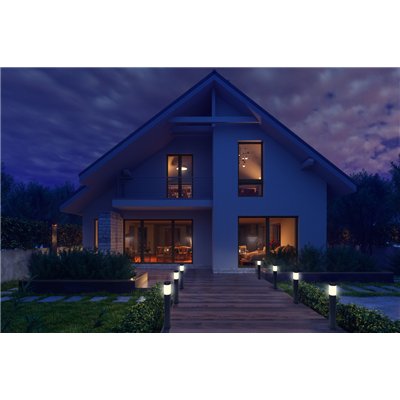 Endura Hybrid Bollard Dallas 50cm 4W Dark Gray