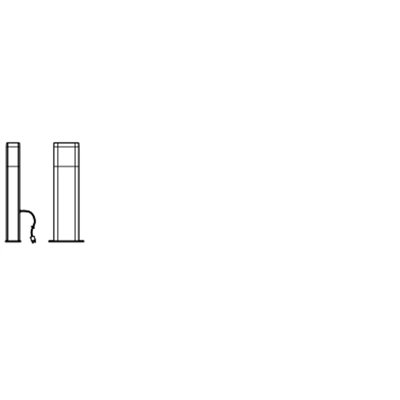 Endura Hybrid Bollard Dallas 50cm 4W Dark Gray