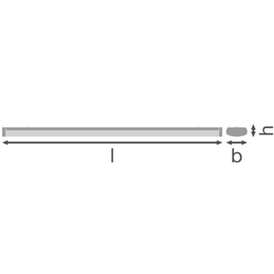 LINEAR SURFACE IP44 DALI 1500 P 45W 840 WT