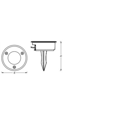 Endura Hybrid Ground Spike 1W Stainles Steel
