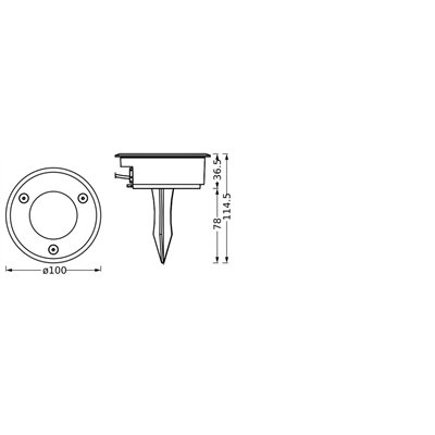 Endura Hybrid Ground Spike 1W Stainles Steel